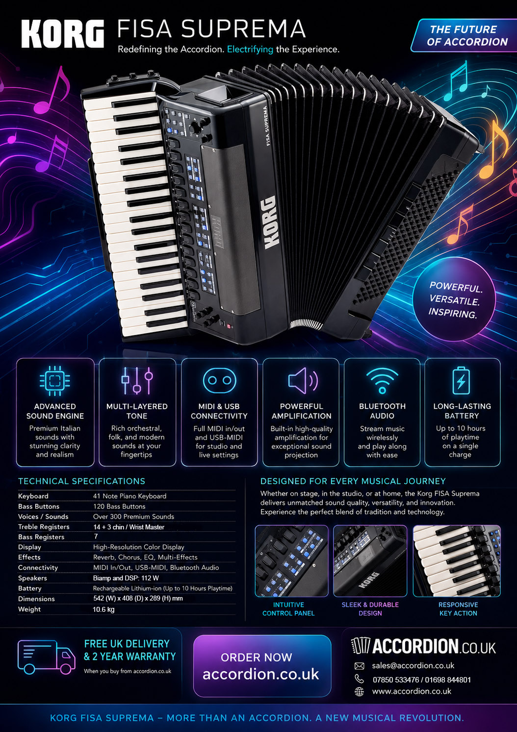 Korg Fisa Suprema Digital Accordion